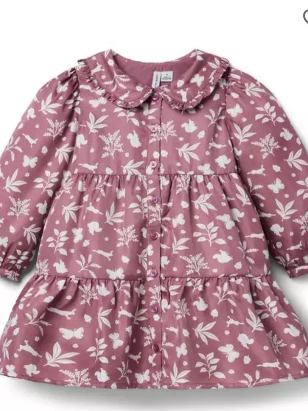 Janie and Jack Woodland Floral Ruffle Dress Size 8